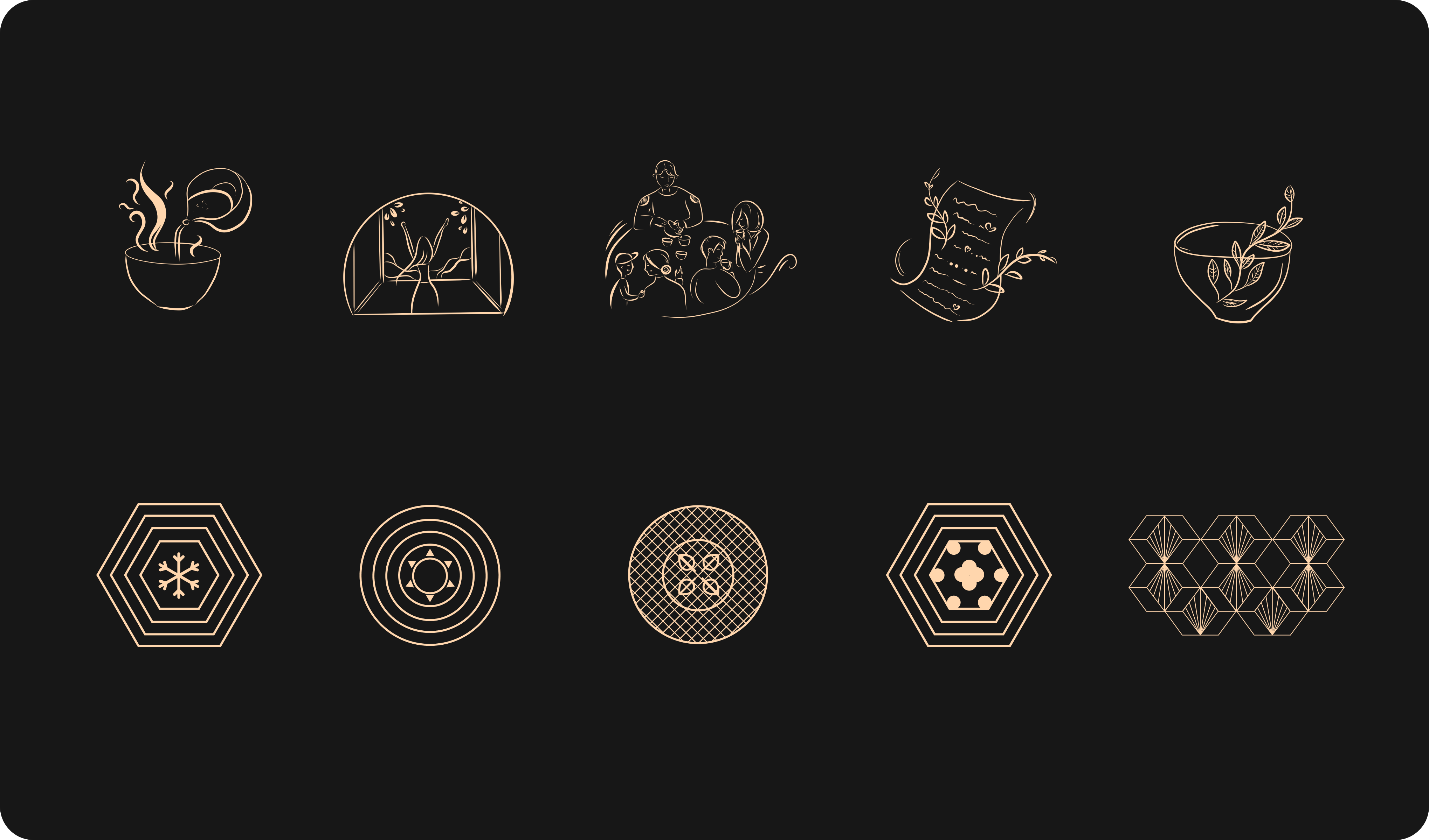 Hand drawn illustration collection