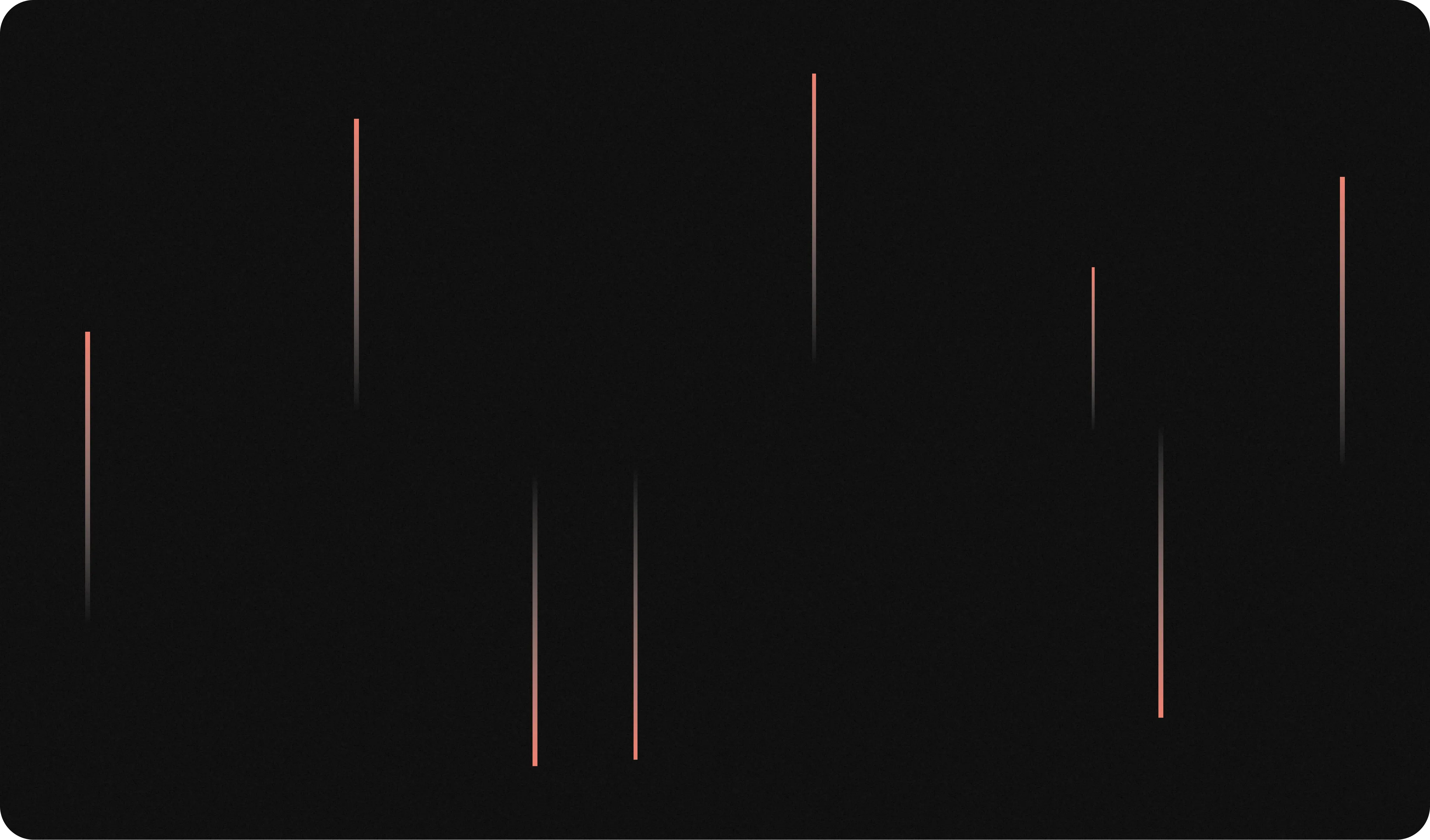 Illustration of fading vertical red sparks