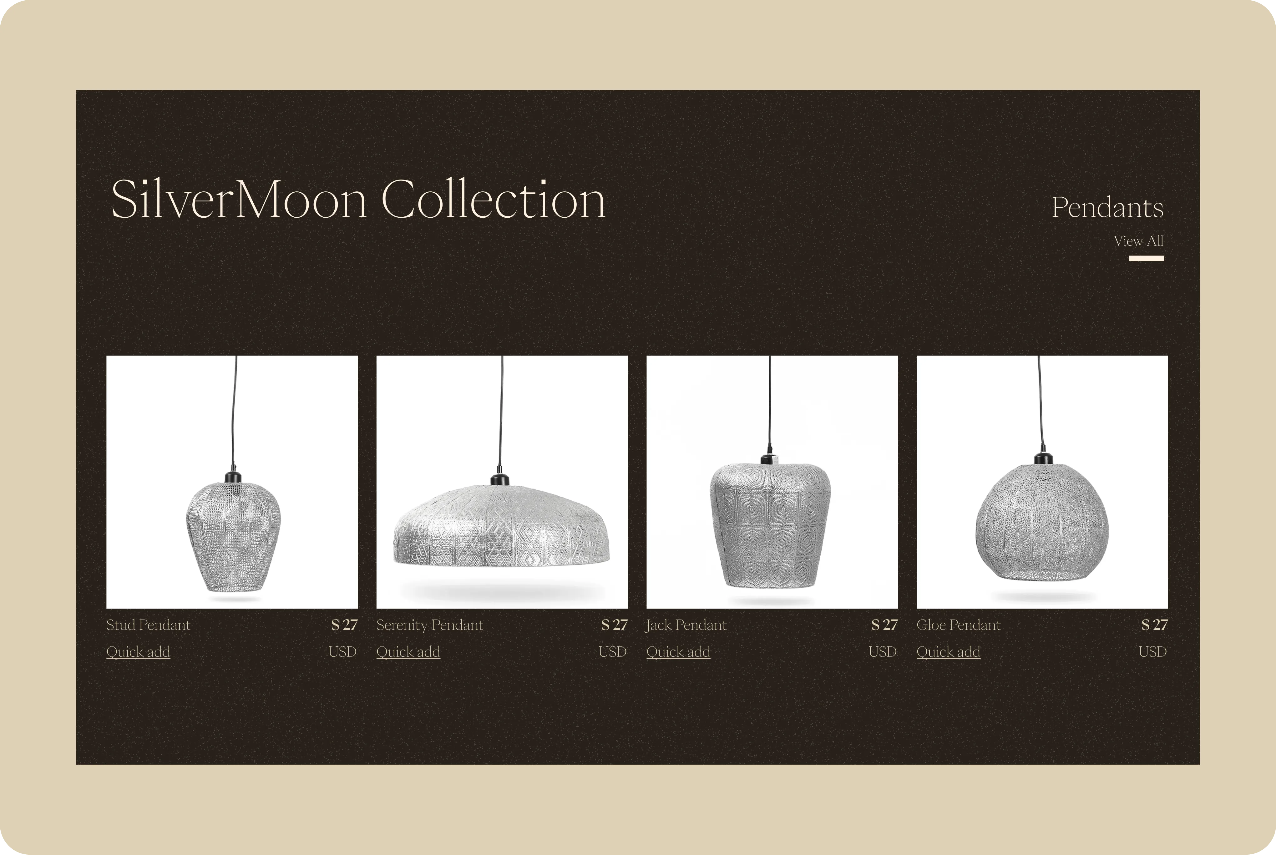 Product Section Category - Desktop Screenshot