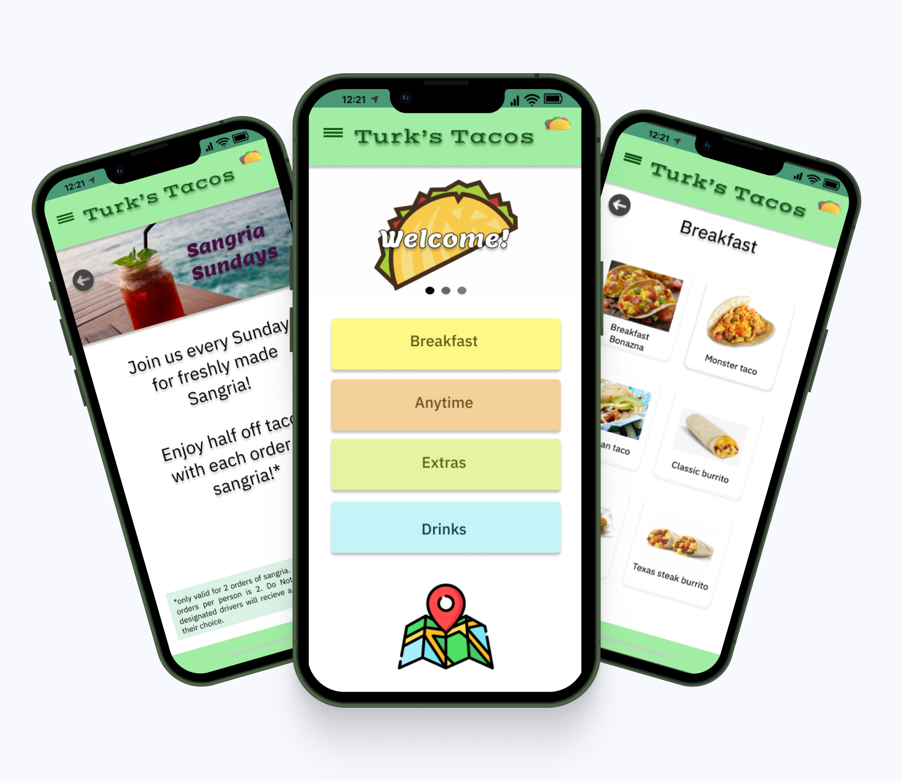 Various Menu Screens