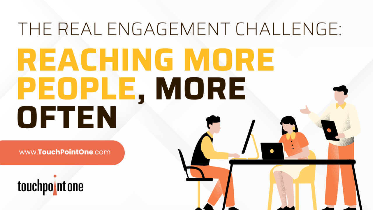 The Real Engagement Challenge: Reaching More People, More Often