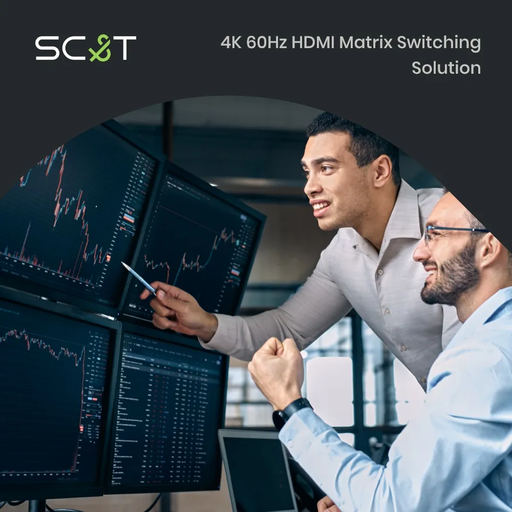 Data Matrix Switcher 4K 60Hz HDMI Matrix Switcher for Video Routing | SC&T