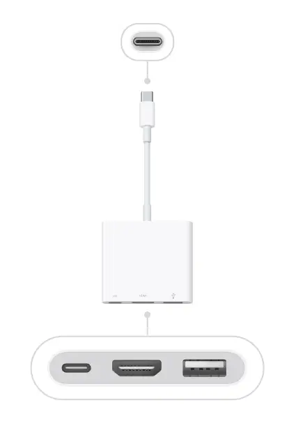 使用Apple原廠的HDMI轉接器連接螢幕與播放器，避免HDCP不支援的問題