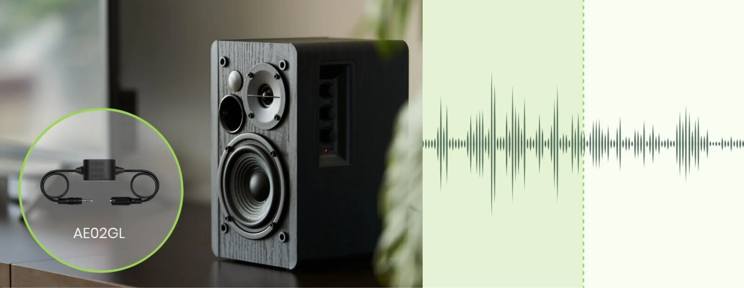 Ground Loop Isolator eliminates ground loop interference and buzz of speaker