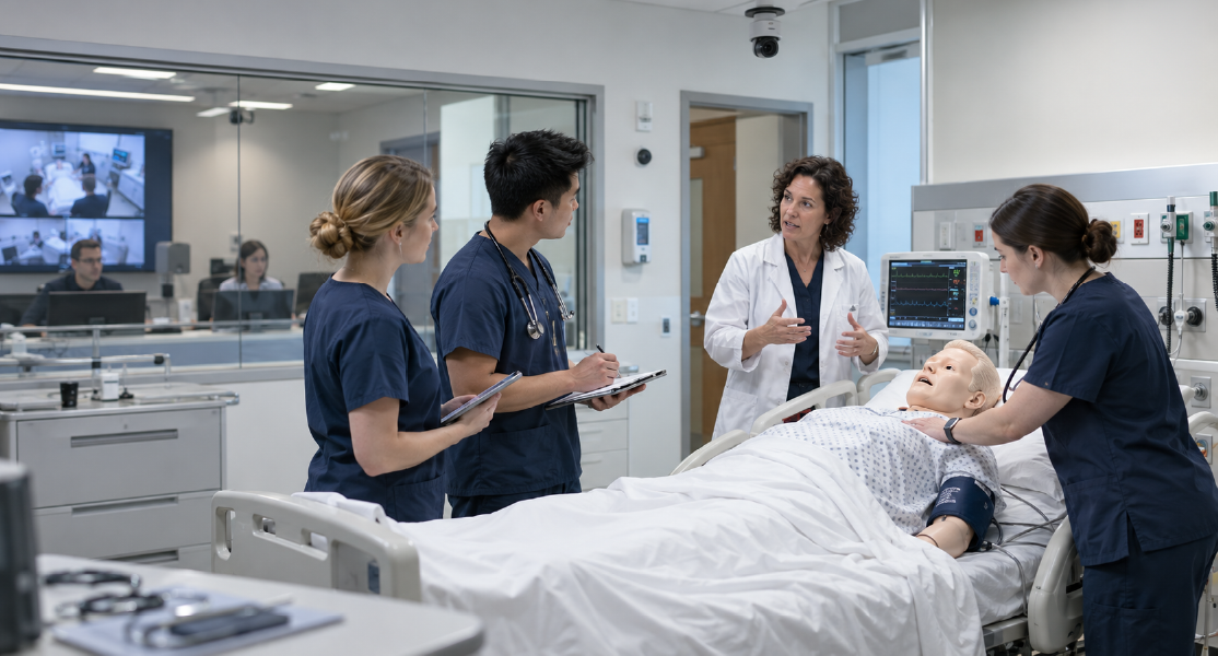 Medical Simulation Center AV Planning: Recording, Live Observation, and Debriefing