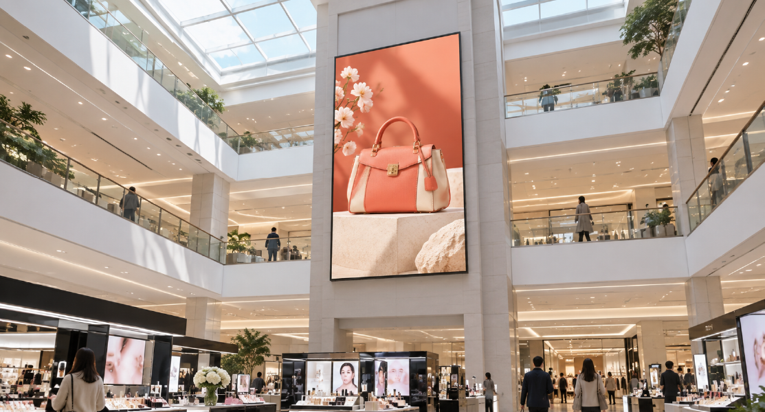 One Video Source for Multi-Floor Digital Signage in a Department Store