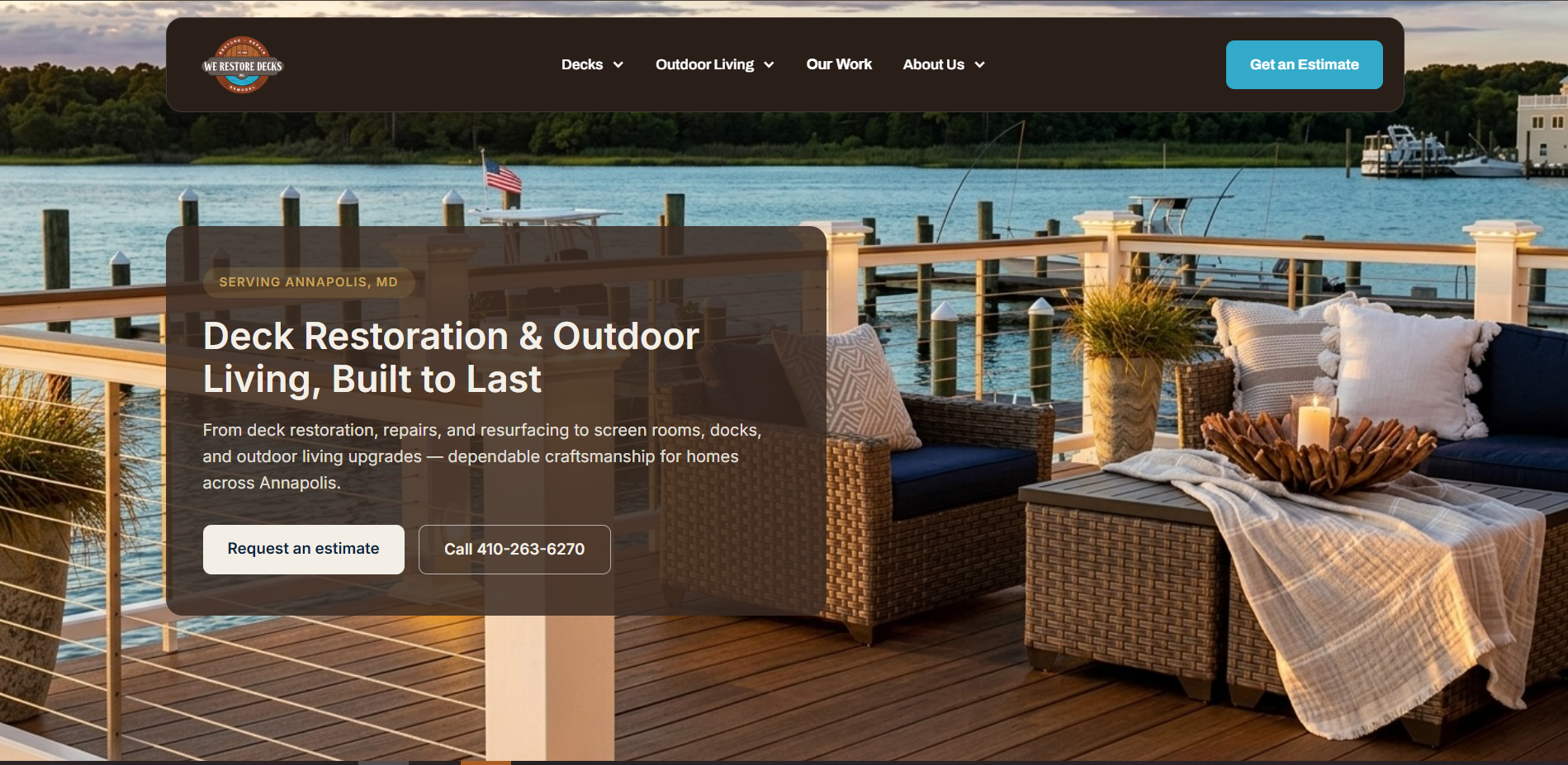 SaaS marketing website preview