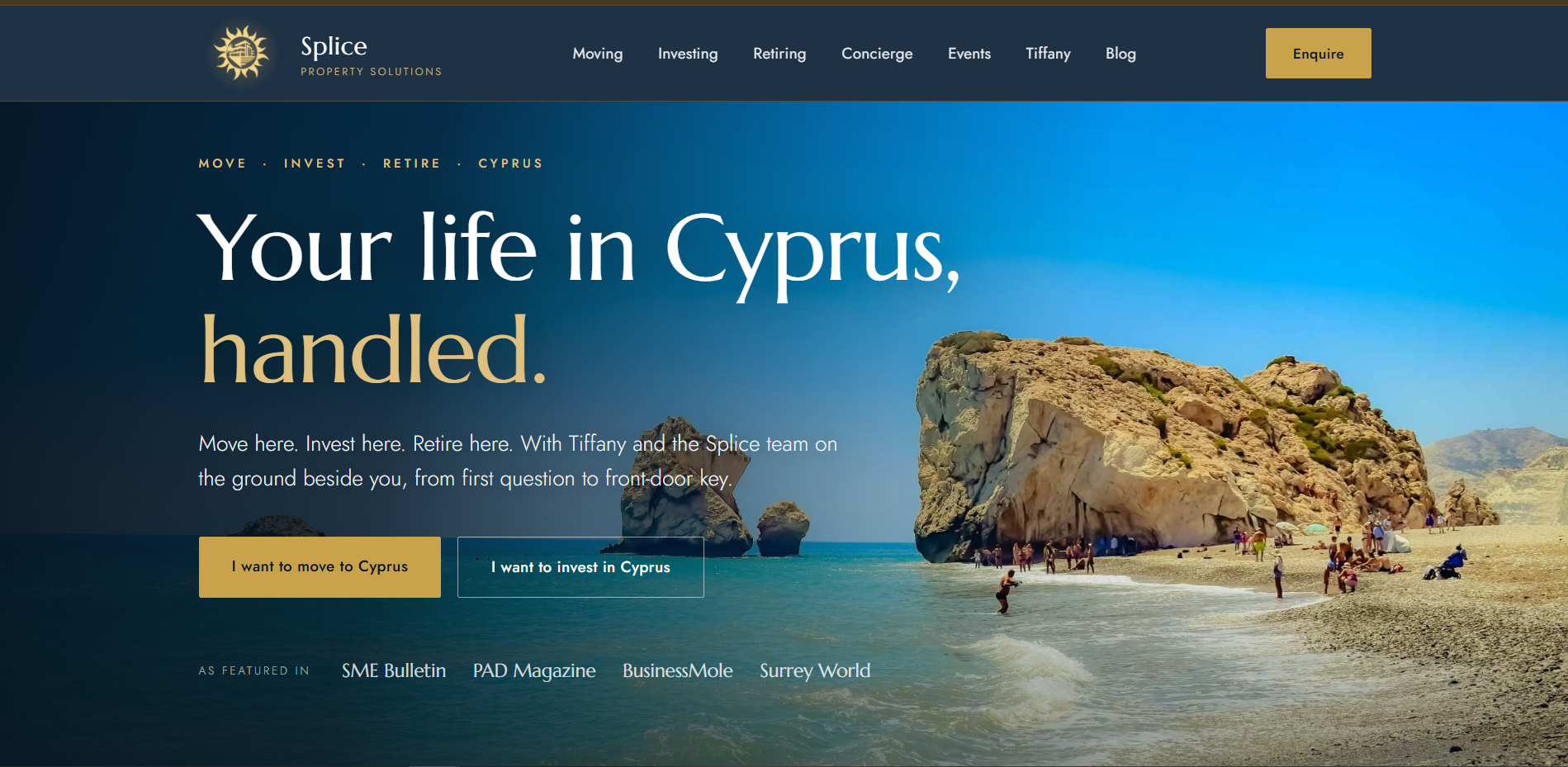 Splice Property Solutions homepage