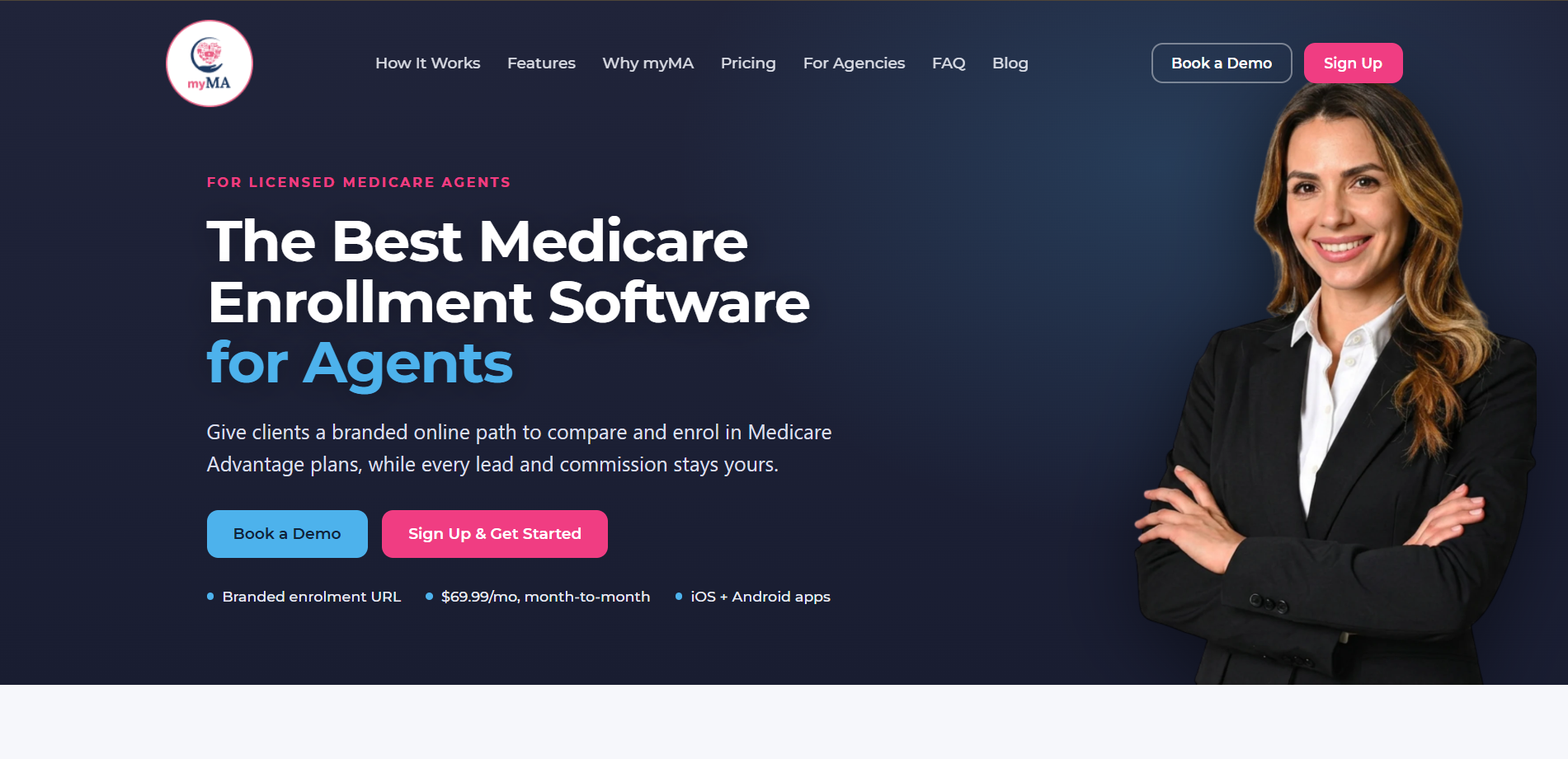 myMA for Agents homepage