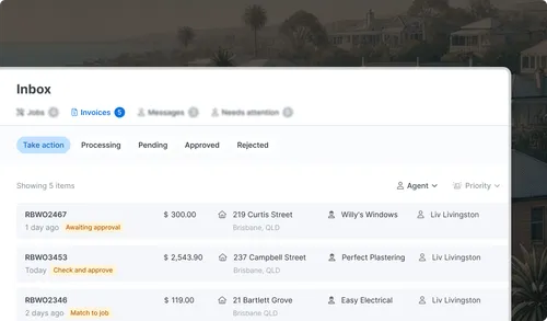 Tapi Inbox view showing bills and reminders for timely payments.