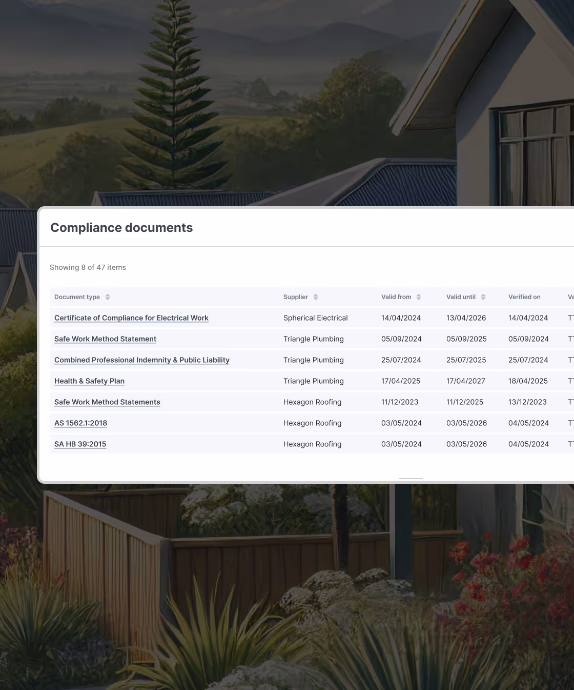 TapiHQ Comply page ensuring properties meet compliance requirements.