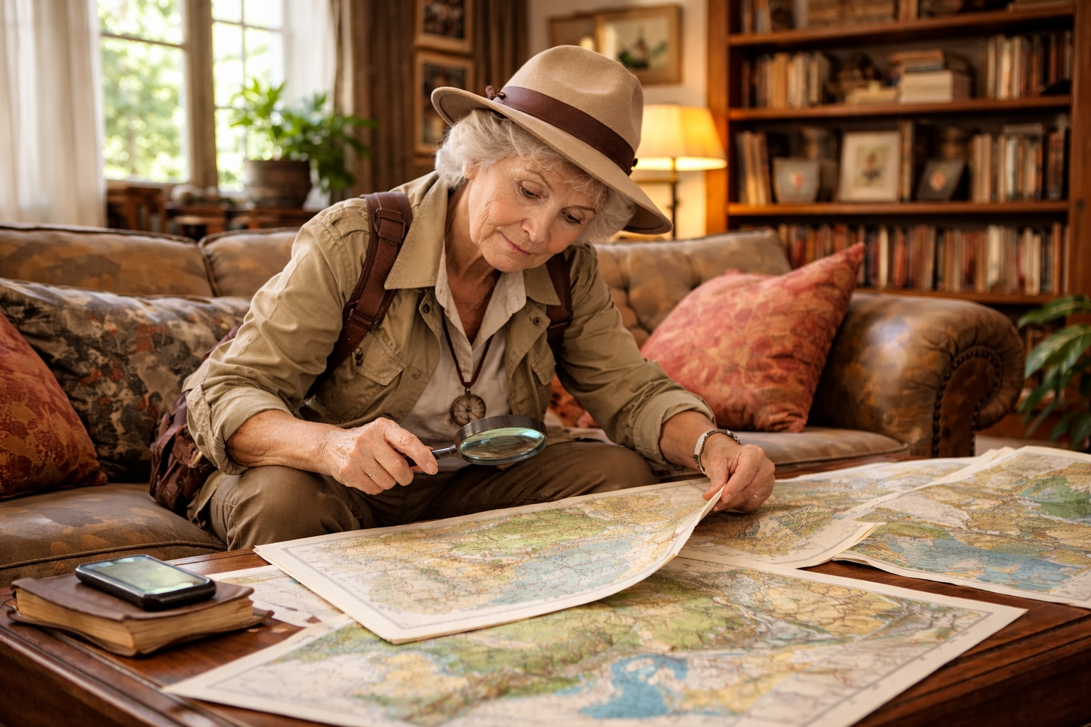 Une femme âgée en pleine recherche de cohabitation intergénérationnelle