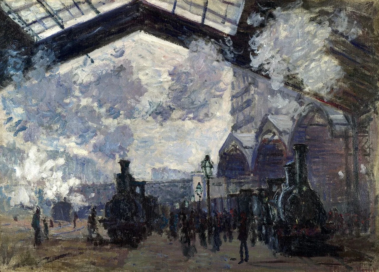 La Gare Saint-Lazare (1877) peinture de Claude Monet