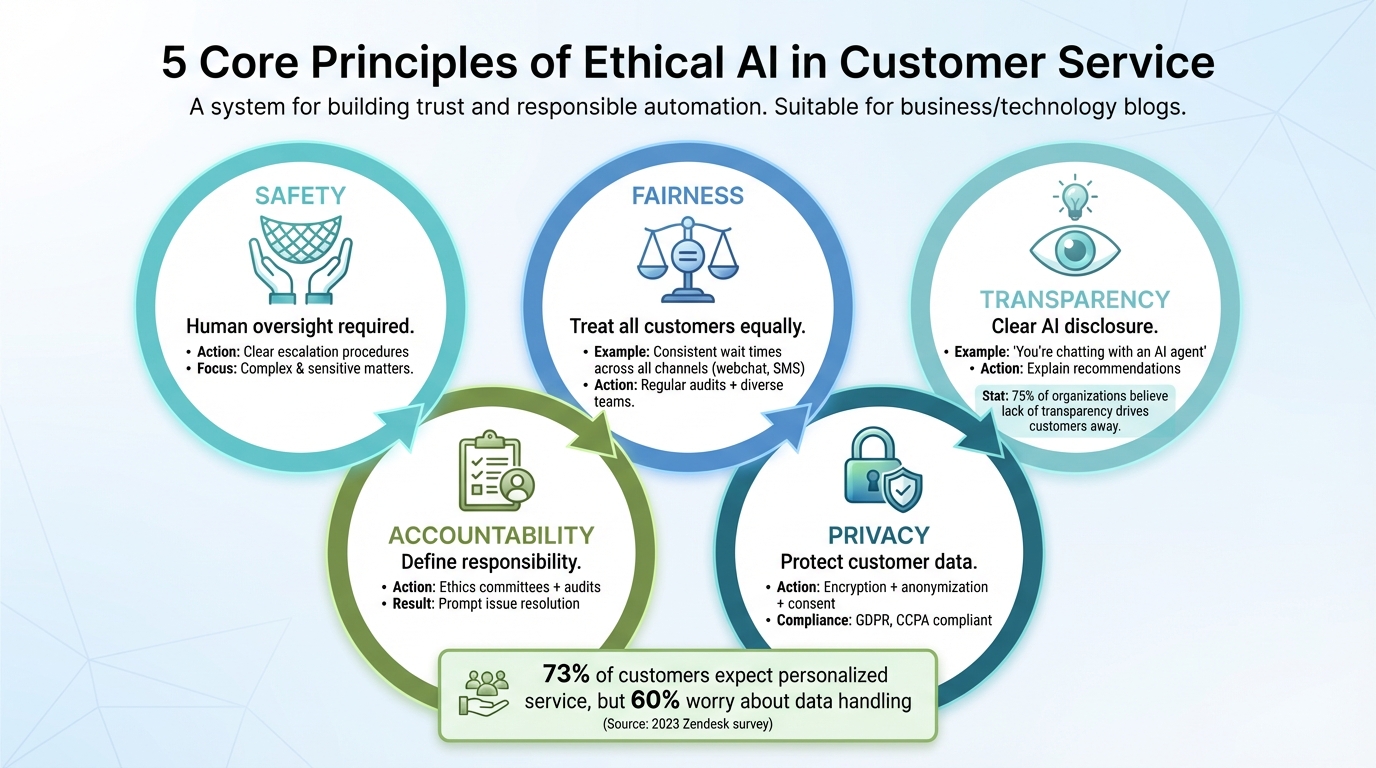 5 Core Principles of Ethical AI in Customer Service