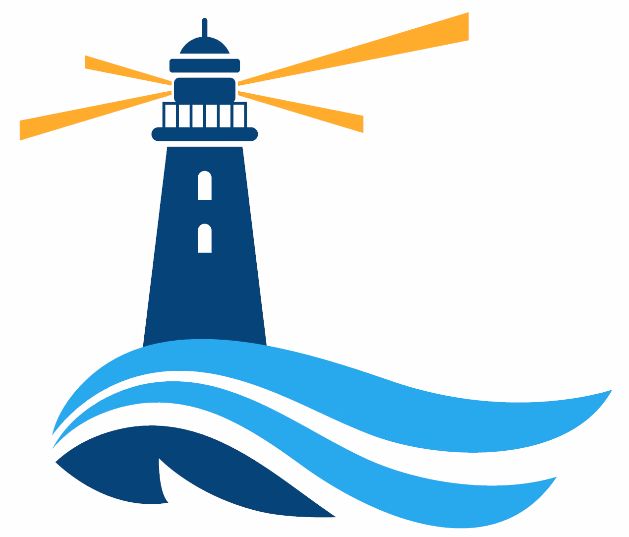 Towerlight Health and Wellness lighthouse logo.
