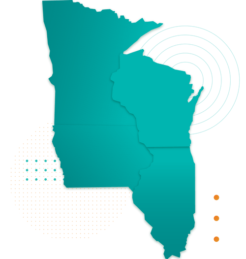 An image of the midwest states.