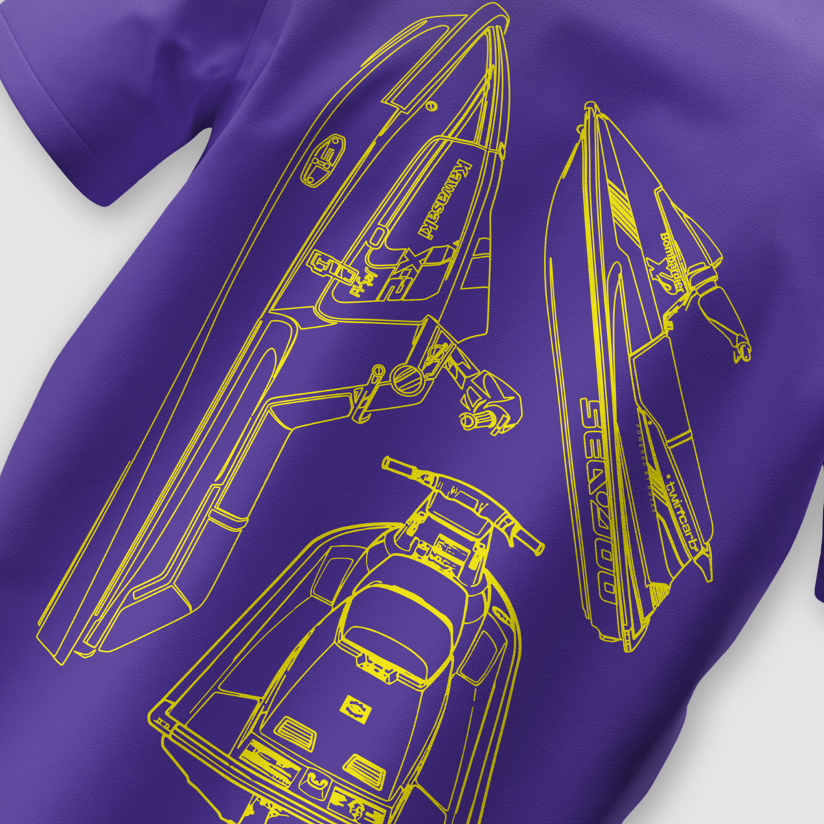 Blue Print Tee Icons