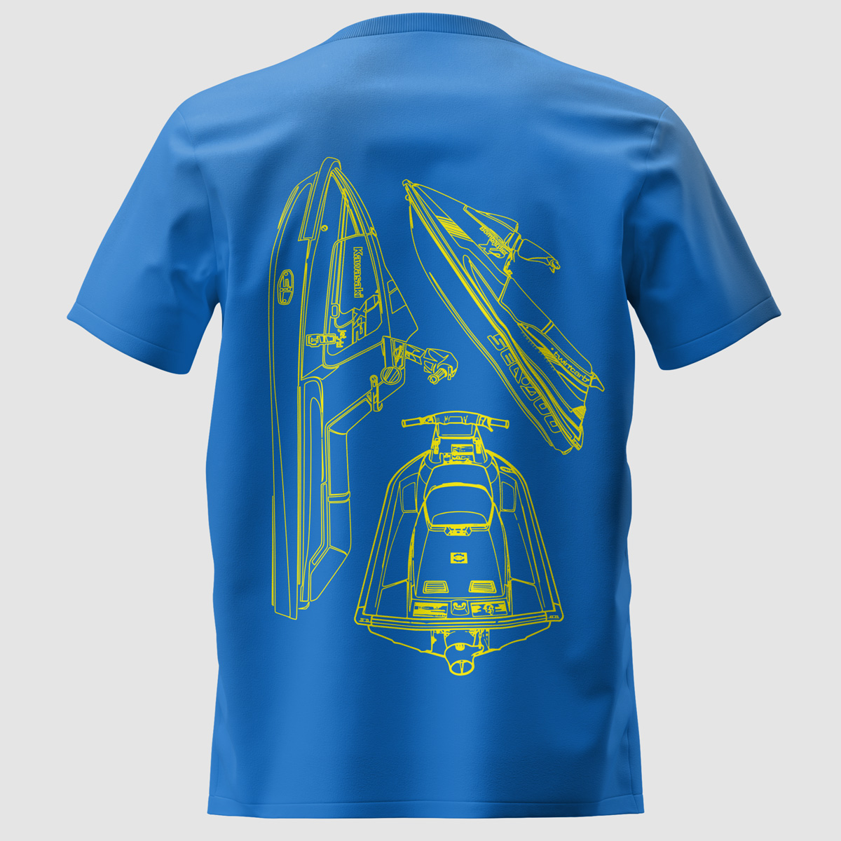Blue Print Tee Icons