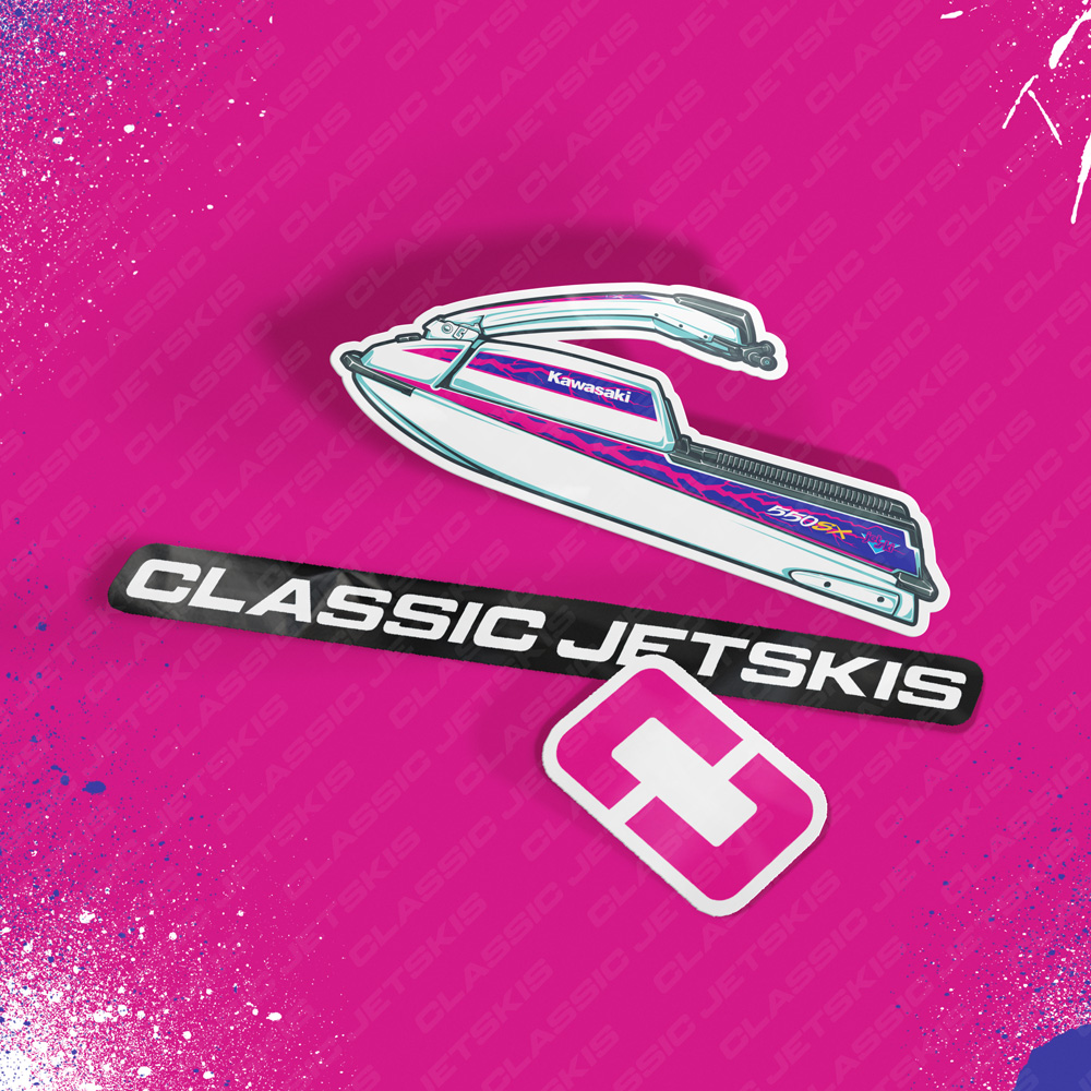Kawasaki 550SX 1991 - Sticker Set