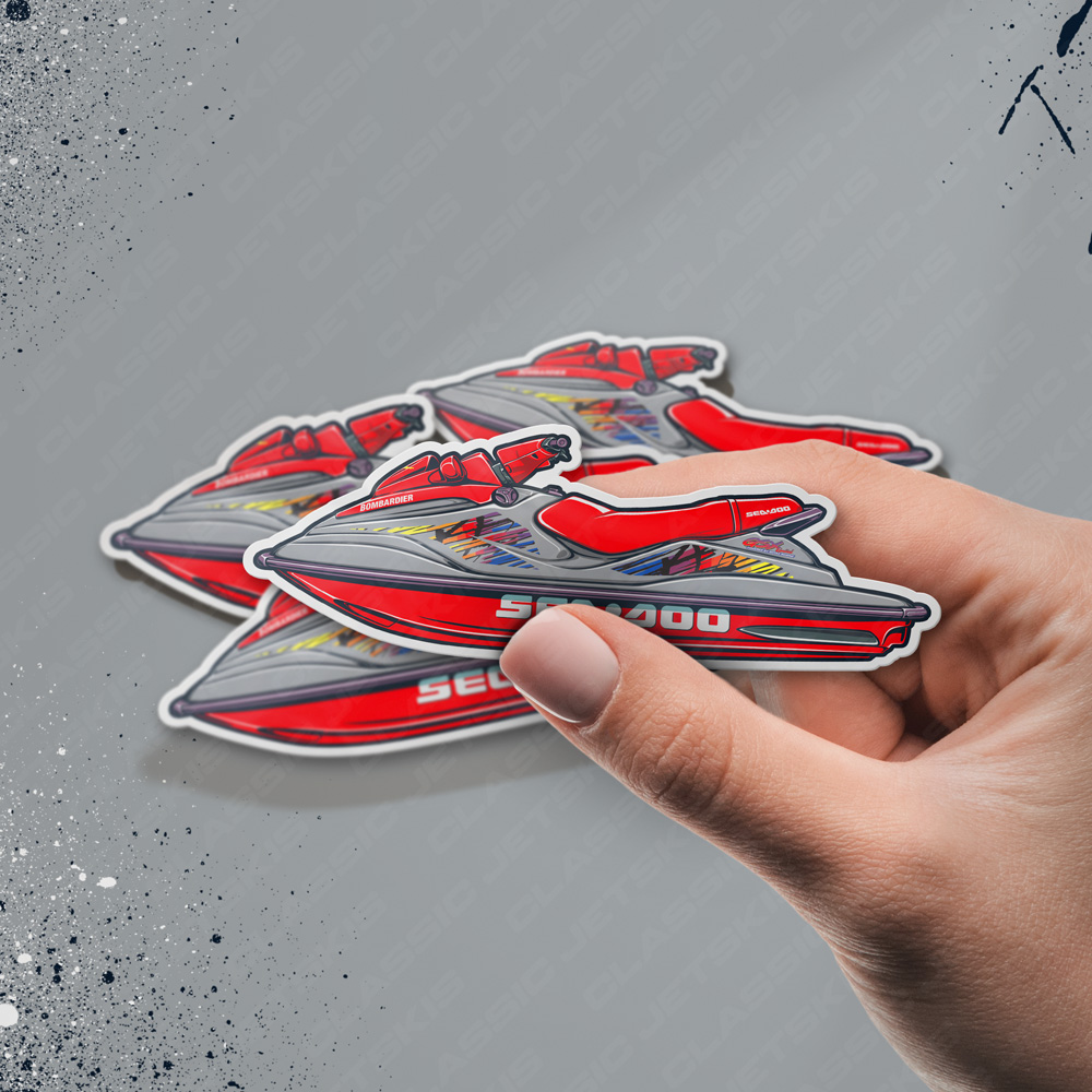 Sea-Doo GSX Gray Ghost 1998 - Sticker Set