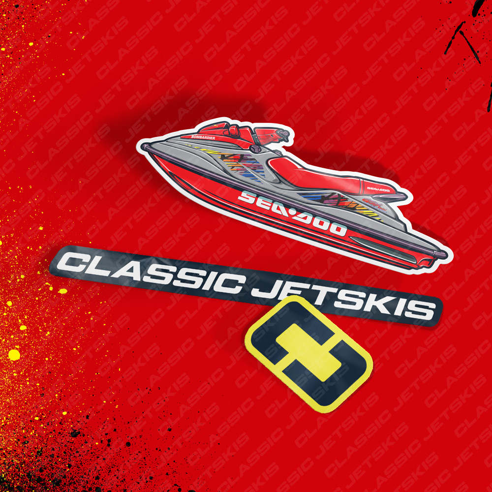 Sea-Doo GSX Gray Ghost 1998 - Sticker Set