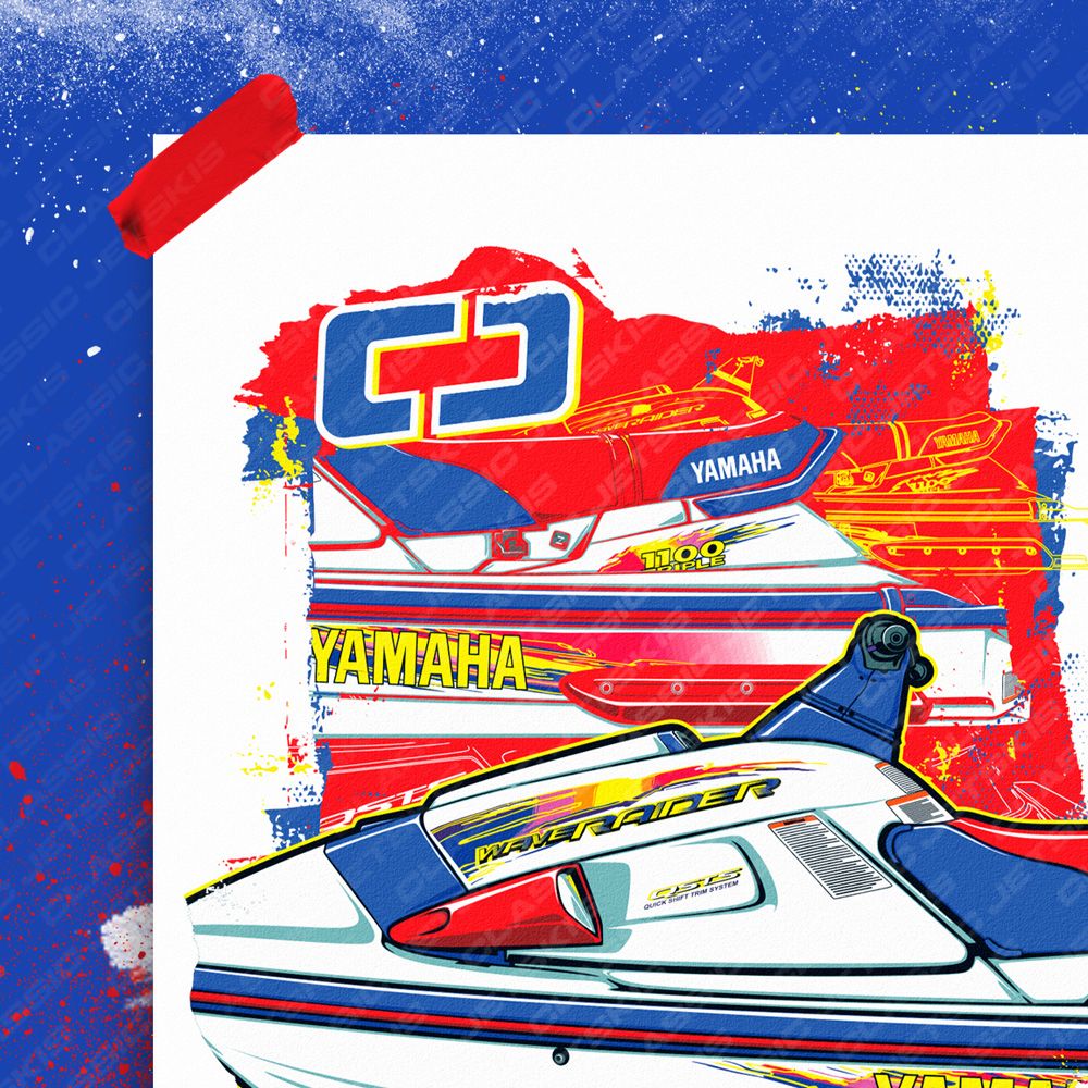 Yamaha Wave Raider 1996 1100 Print