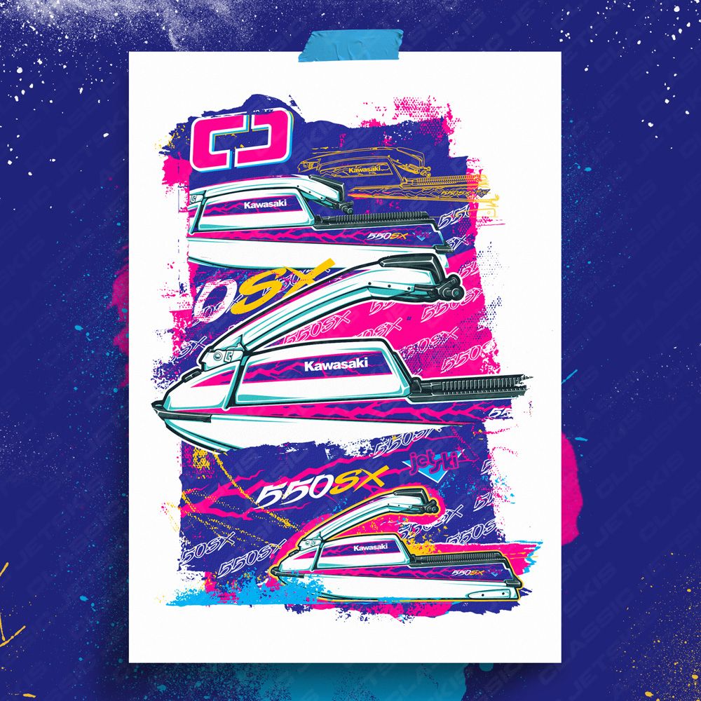 Kawasaki 550SX 1991 Print