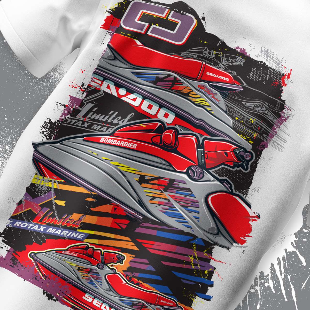 Sea-Doo GSX GRAY GHOST 1998 - Retro Tee