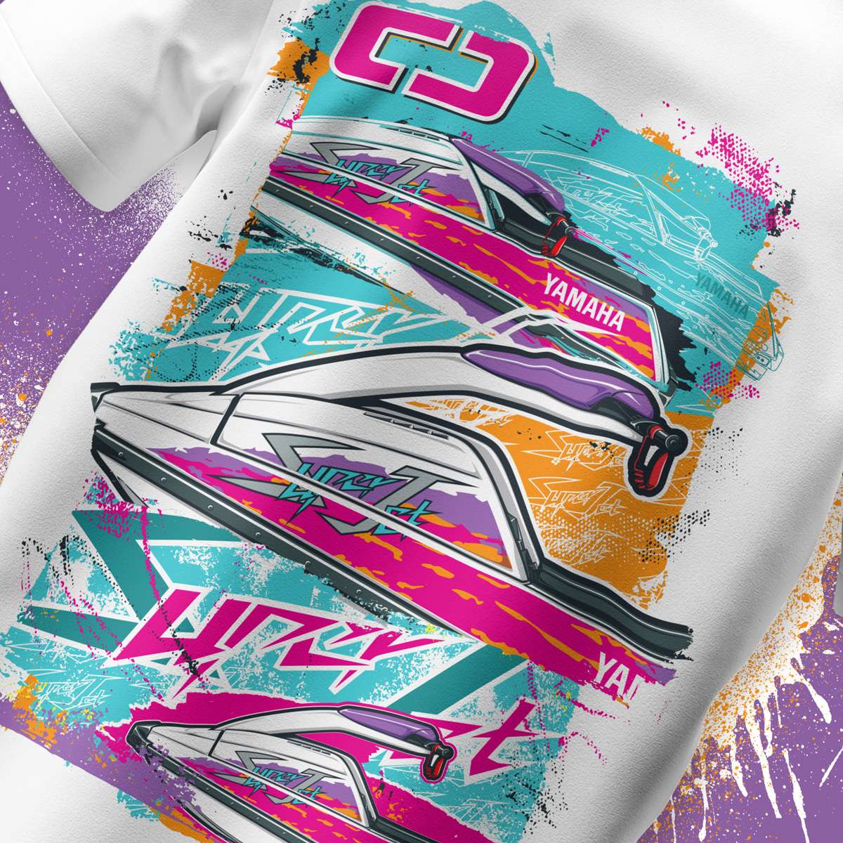 Yamaha SuperJet 1994 Square Nose - Retro Tee