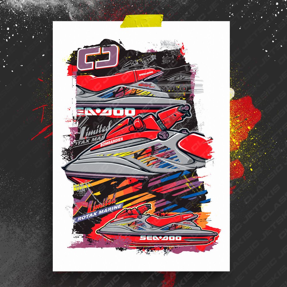 Seadoo GSX Gray Ghost 1998 Print