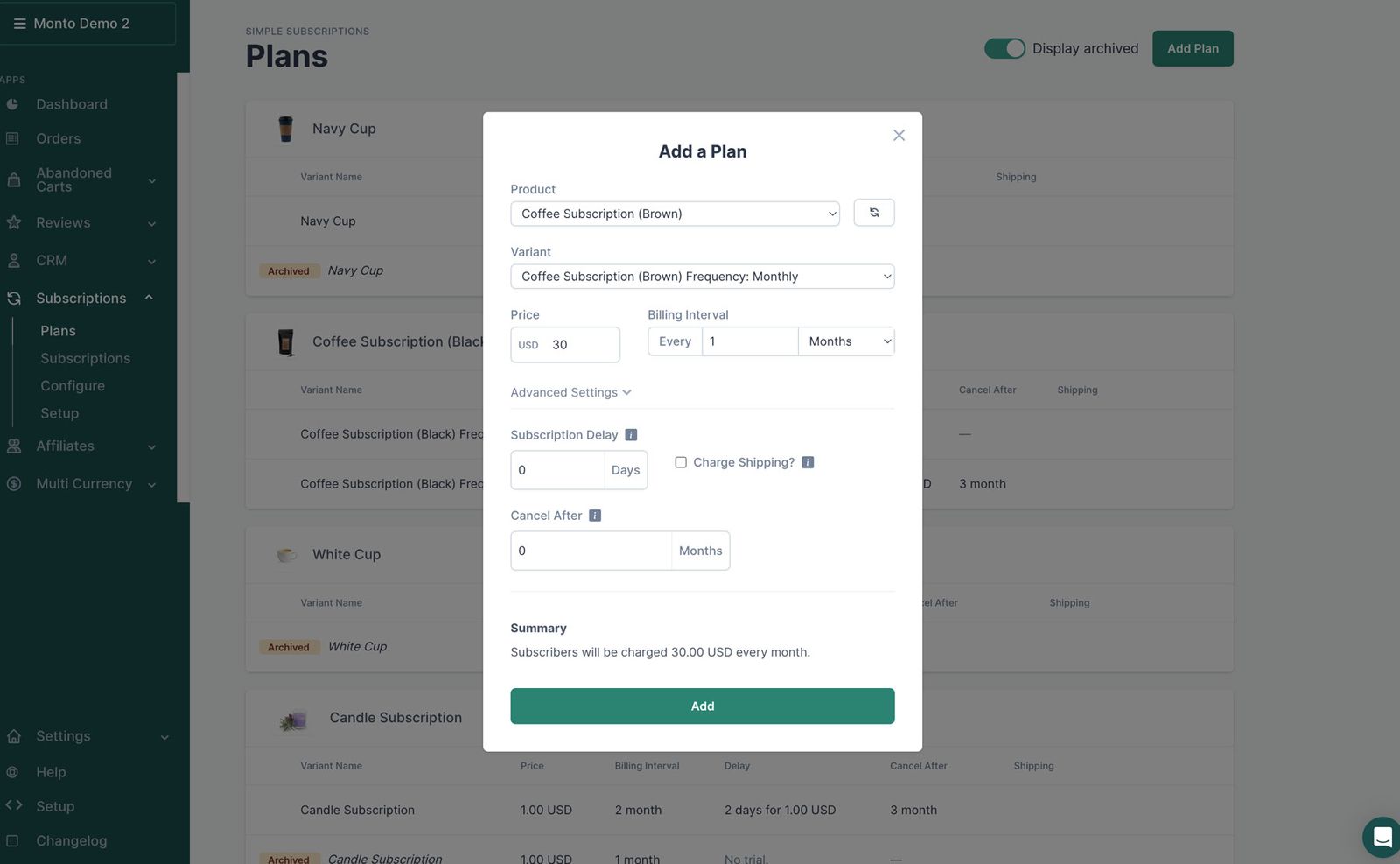 Simple Subscriptions for Webflow | Monto - Powerful Ecommerce Apps