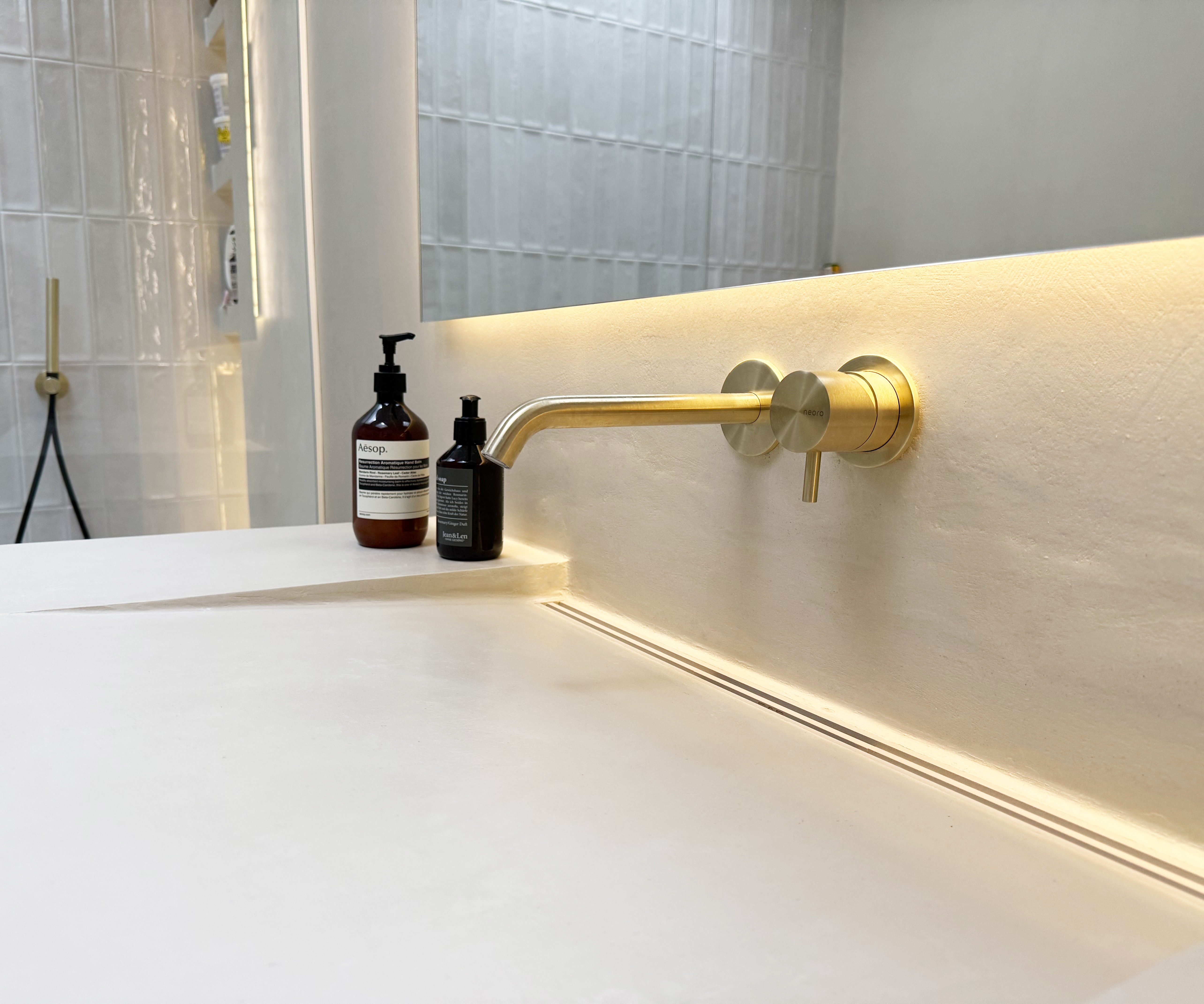 Mikrozement Waschbecken 