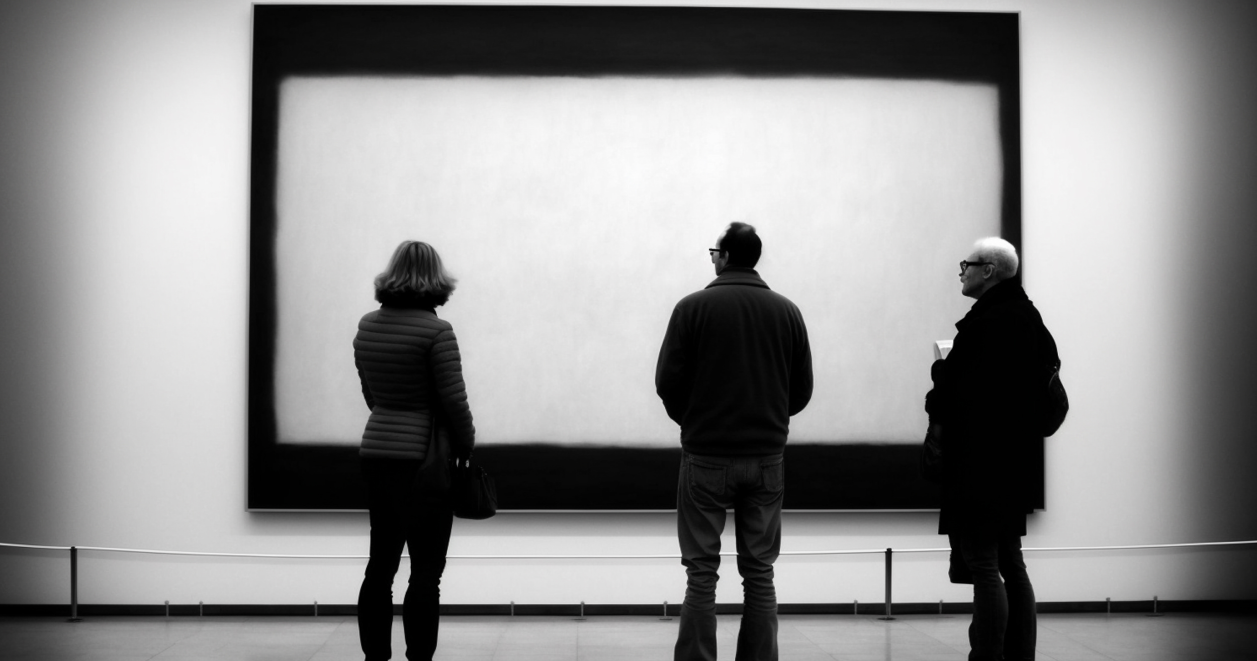 Investing in Contemporary Art: How to Spot Emerging Artists and Trends, people in front of a Rothko's artwork talking in an art gallery