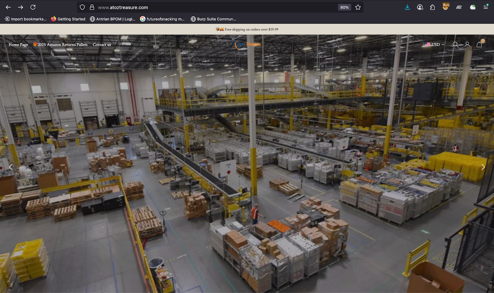 İlk etki alanının ilk kümedeki Açılış Sayfasının anlık görüntüsü.