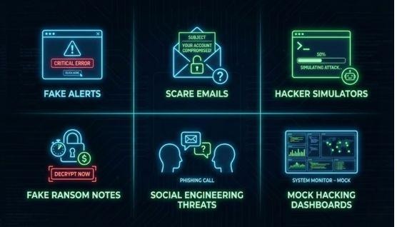 how does fake hacking work