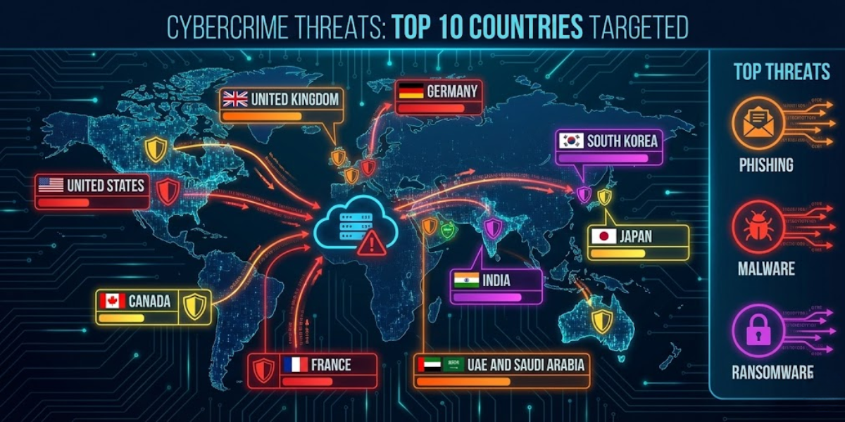 Top 10 Countries Hit Hardest by Cybercrime in 2025