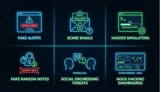 how does fake hacking work