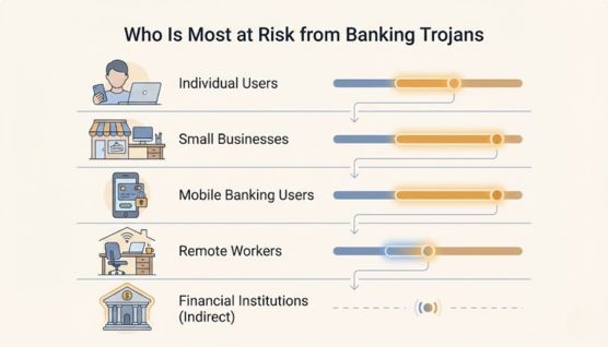 who is most at risk from banking trojans