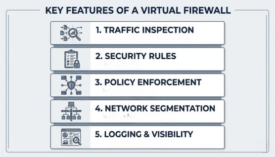 key features of virtual firewall