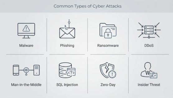 types of cyber attacks