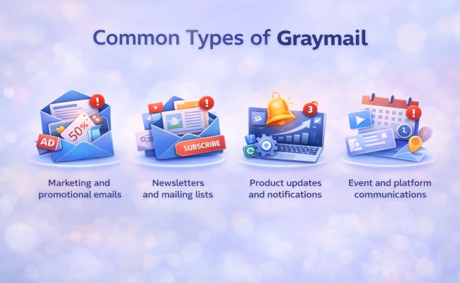 types of graymail