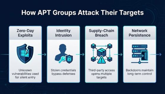 how do apt groups attack their targets