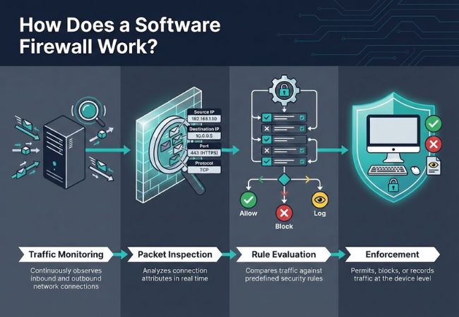 how software firewall works