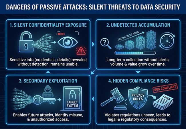 why are passive attacks dangerous to data security