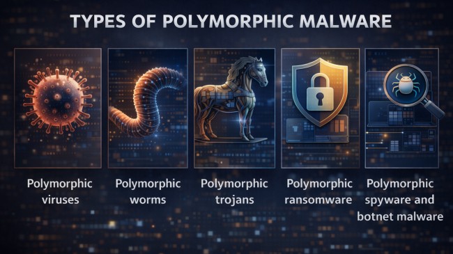 types of polymorphic malware