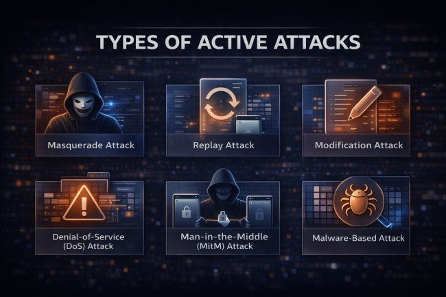 types of active attacks