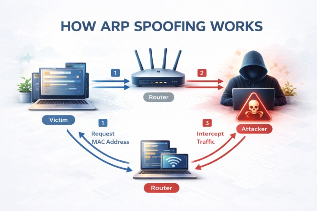 how arp spoofing works