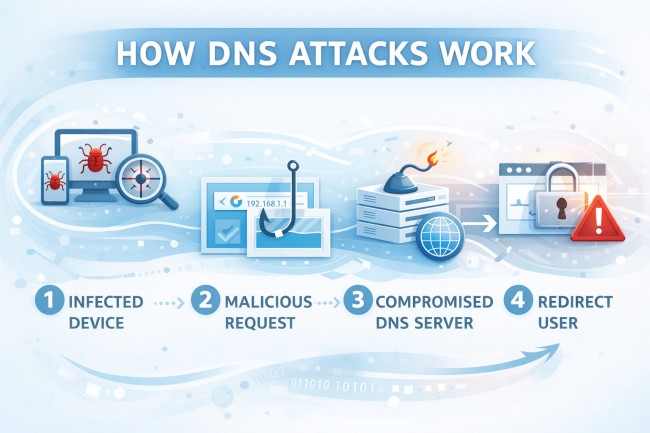 how DNS attack works