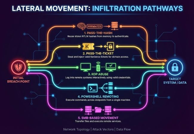 common lateral movement techniques