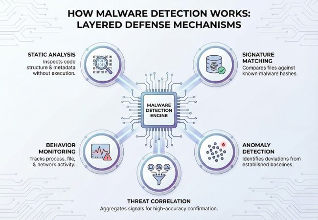 how does malware detection work